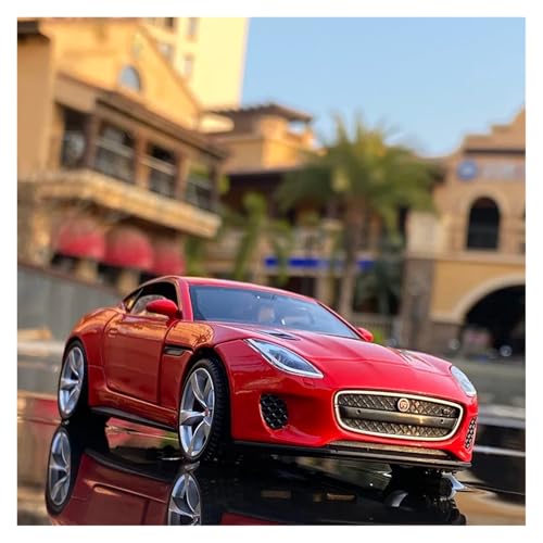 Miniatur Modelle 1 32 Für Jaguar F-Type Coupe Legierungsautomodell Druckguss Exquisites Spielzeugauto Metallsimulationsauto Kleines Modell Desktop-Ornamente Originalgetreue Nachbildung(Rot) von YCNXEB