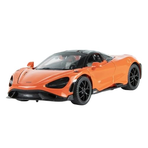 Miniatur Modelle 1 32 Für McLaren 765LT Sportwagen Hochsimulation Druckguss-Metalllegierung Modellauto Sound Light Pull Back Spielzeug Originalgetreue Nachbildung(Orange) von YCNXEB