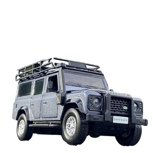 Miniatur Modelle 1 32 Für Range Rover Defender Legierung Auto Diecast Spielzeug Metall Geländewagen Modell Simulation Sound Licht Originalgetreue Nachbildung(Gray) von YCNXEB