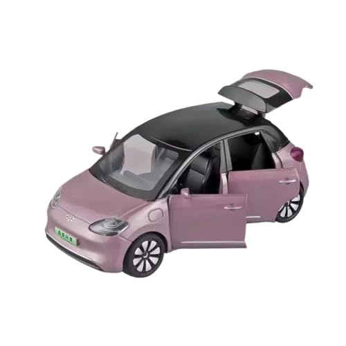 Miniatur Modelle 1 32 Für Wuling Bingo Legierung Auto Modell Diecast Metall Spielzeug Mini Fahrzeuge Auto Modell Simulation Sound Und Licht Spielzeug Originalgetreue Nachbildung(Rosa) von YCNXEB