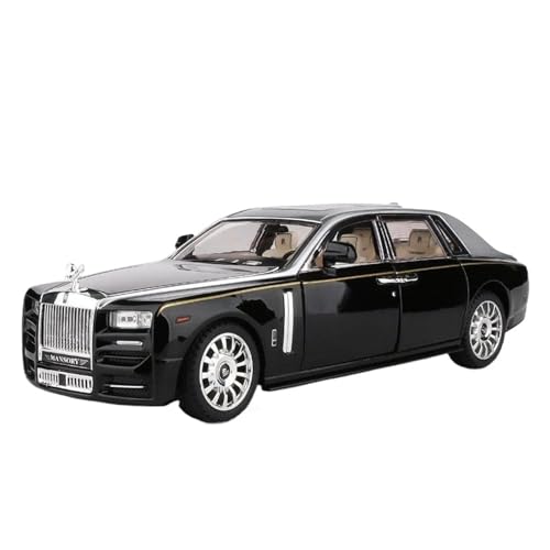 Miniatur Modelle 1:22 Für Rolls Royce Phantom Legierung Auto Diecast Spielzeug Metall Auto Modell Sammlung Simulation Sound Licht Originalgetreue Nachbildung(Gray) von YCNXEB