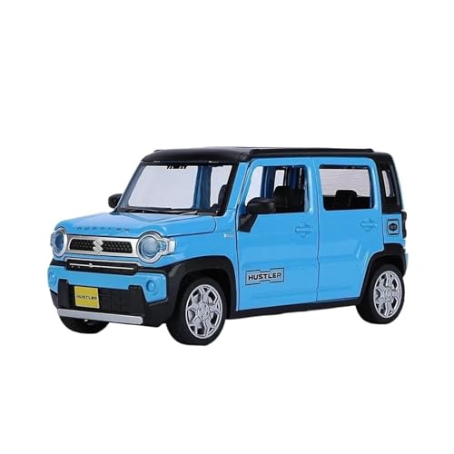 Miniatur Modelle 1:22 Für Suzuki Hustler SUV Legierung Auto Modell Diecast Off RoadVehicle Sound Licht Zurückziehen Spielzeug Sammlerstücke Originalgetreue Nachbildung(Blau) von YCNXEB