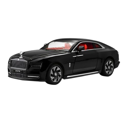 Miniatur Modelle 1:24 Für Rolls Royces Spectre Sound Und Licht Legierung Mini Auto Modell Erwachsene Hobby Boutique Originalgetreue Nachbildung(Black) von YCNXEB