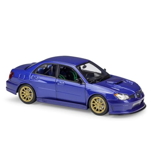 Miniatur Modelle Maßstab 1 24 Metalldruckguss Subaru Impreza Simulation Legierung Automodell Sammlung Heimdekoration Spielzeug Originalgetreue Nachbildung(Blau) von YCNXEB