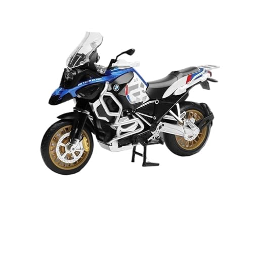 Motorrad in Limitierter Auflage 1:12 Für BMW R1250 GS Mit Sound Und Licht Racing Alloy Motorrad Modell Sammlung Dekoration Hobby Souvenir(Blue) von YCNXEB