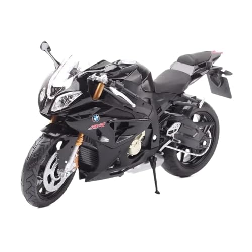 Motorrad in Limitierter Auflage 1:12 Für BMW S1000RR 2009 Legierung Druckguss Motorrad Modell Miniatur Realistische Figuren Hobby Souvenir(Black) von YCNXEB