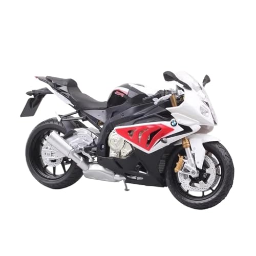 Motorrad in Limitierter Auflage 1:12 Für BMW S1000RR 2009 Legierung Druckguss Motorrad Modell Miniatur Realistische Figuren Hobby Souvenir(Red) von YCNXEB