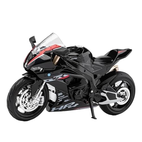 Motorrad in Limitierter Auflage 1:12 Für BMW S1000RR HP4 Sound Und Licht Simulation Legierung Motorräder Modell Erwachsene Sammlung Dekoration Hobby Souvenir(Black) von YCNXEB