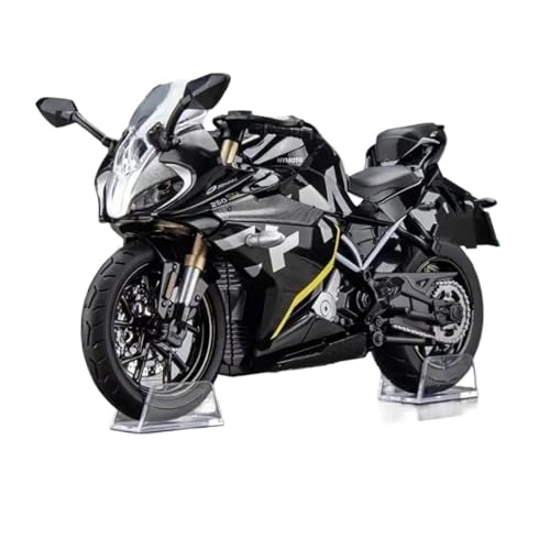 Motorrad in Limitierter Auflage 1:12 Für CFMOTO 250SR Legierung Klassische Motorrad Modell Sound Und Licht Simulation Sammlung Ornament Hobby Souvenir(Black) von YCNXEB