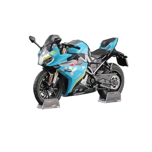 Motorrad in Limitierter Auflage 1:12 Für CFMOTO 250SR Legierung Klassische Motorrad Modell Sound Und Licht Simulation Sammlung Ornament Hobby Souvenir(Blue) von YCNXEB