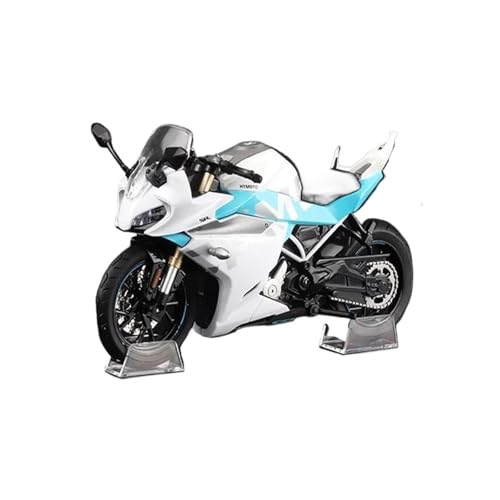 Motorrad in Limitierter Auflage 1:12 Für CFMOTO 250SR Legierung Klassische Motorrad Modell Sound Und Licht Simulation Sammlung Ornament Hobby Souvenir(White) von YCNXEB