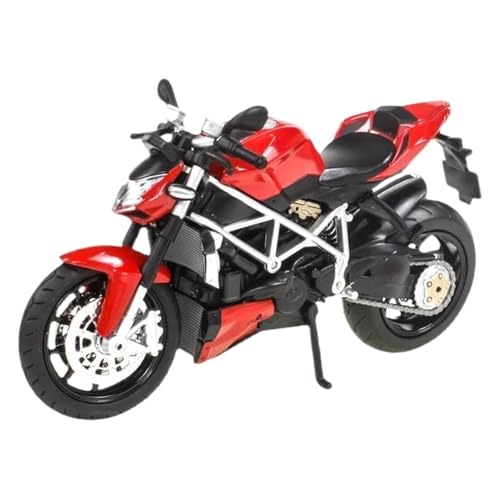 Motorrad in Limitierter Auflage 1:12 Für Ducati Streetfighter V4 Carbon Rot Legierung Motorrad Modell Klassische Desktop Figur Hobby Souvenir von YCNXEB