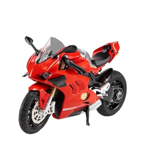 Motorrad in Limitierter Auflage 1:12 Für Ducati V4S Legierung Diecast Racing Motorrad Modell Simulation Sammlung Display Souvenirs Hobby Souvenir(Red) von YCNXEB