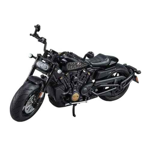 Motorrad in Limitierter Auflage 1:12 Für Harley Sportsman SS Mini Legierung Motorrad Lokomotive Modell Klassische Tischdekoration Hobby Souvenir(Black) von YCNXEB