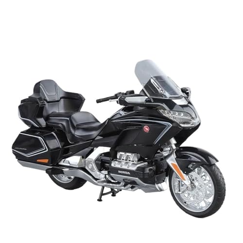 Motorrad in Limitierter Auflage 1:12 Für Honda Golden Wing GL1800 Diecast Motorrad Modell Sammlerfiguren Erwachsene Hobby Souvenir Hobby Souvenir(Black) von YCNXEB