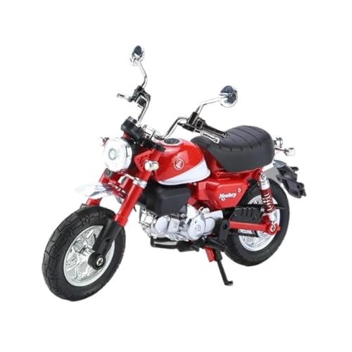 Motorrad in Limitierter Auflage 1:12 Für Honda Monkey 125 Legierung Sport Motorrad Modell Simulation Sound Und Licht Sammlung Hobby Souvenir(Red) von YCNXEB