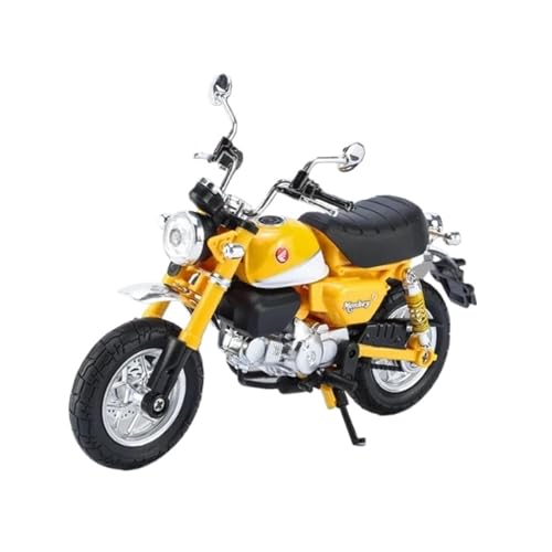 Motorrad in Limitierter Auflage 1:12 Für Honda Monkey 125 Legierung Sport Motorrad Modell Simulation Sound Und Licht Sammlung Hobby Souvenir(Yellow) von YCNXEB