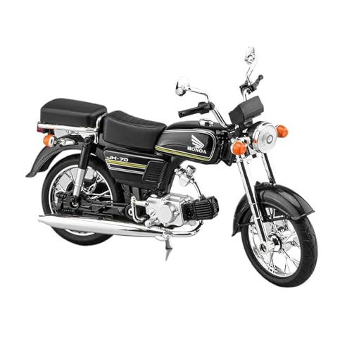 Motorrad in Limitierter Auflage 1:12 Für Jialing Honda JH70 Vintage Alloy Motorradmodell Miniatur Realistische Figuren Hobby Souvenir(Black) von YCNXEB