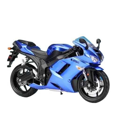 Motorrad in Limitierter Auflage 1:12 Für Kawasaki Ninja ZX6R Legierung Klassisches Motorradmodell Erwachsenen-Hobby-Simulationssammlung Souvenirs Hobby Souvenir(Blue) von YCNXEB