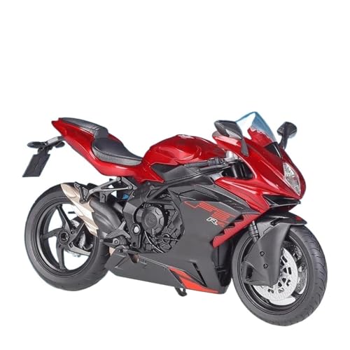 Motorrad in Limitierter Auflage 1:12 Für MV Agusta F3 RR Heavy Locomoti Stoßdämpfer Statische Druckguss-Motorradmodell-Ornamente Hobby Souvenir(Red) von YCNXEB