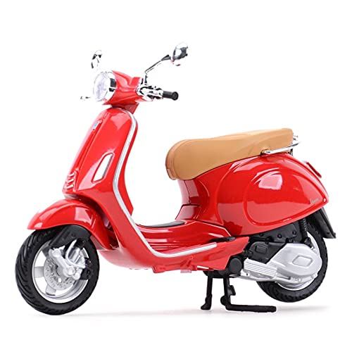 Motorrad in Limitierter Auflage 1︰12 Für Piaggio Vespa Primavera 150 Statisches Modell Spielzeug Dekoration Erwachsene Geschenke Für Kinder Hobby Souvenir(Rot) von YCNXEB