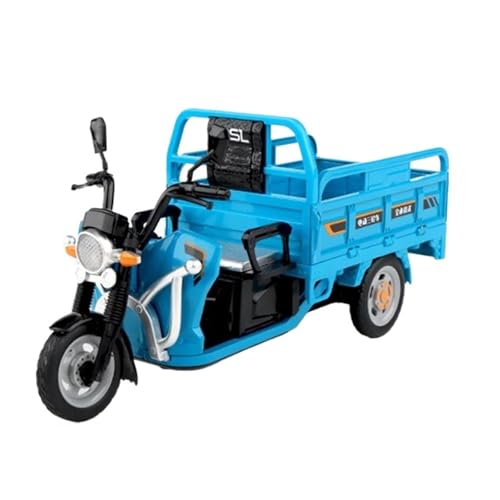 Motorrad in Limitierter Auflage 1:12 Für Sanbengzi Legierung Dreirad Motorrad Modell Sound Licht Erwachsene Hobby Sammlung Souvenirs Hobby Souvenir(Blue) von YCNXEB
