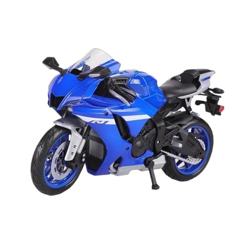 Motorrad in Limitierter Auflage 1:12 Für Yamaha YZF-R1 2021 Motorradmodell Druckgussfahrzeuge Sammlerstücke Hobbyfiguren Hobby Souvenir(Blue) von YCNXEB