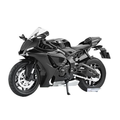 Motorrad in Limitierter Auflage 1:12 Für Yamaha YZF R1 Motorrad Legierung Lokomotive Modell Dekoration Souvenir Hobby Hobby Souvenir(Black) von YCNXEB