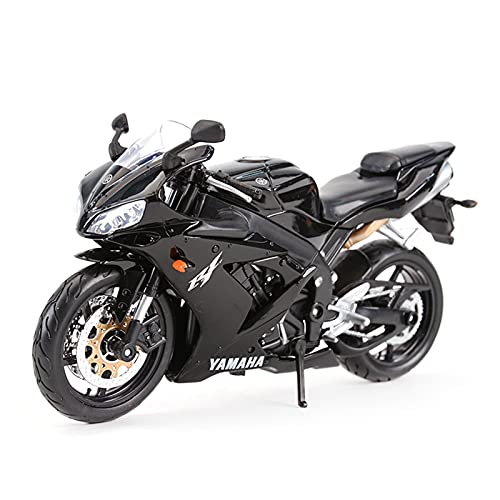 Motorrad in Limitierter Auflage 1︰12 Für Yamaha YZF-R1 Simulation Miniaturlegierung Motorrad Modell Spielzeug Geschenk Sammlung Dekoration Hobby Souvenir(Schwarz) von YCNXEB