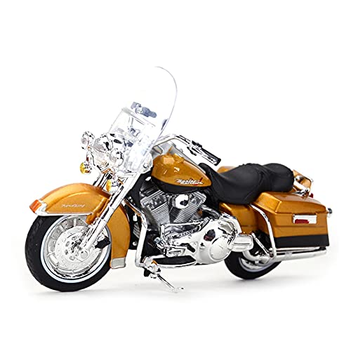 Motorrad in Limitierter Auflage 1︰18 Für 1999 FLHR Road King Modell Spielzeug Dekoration Erwachsene Geschenke Für Kinder Hobby Souvenir(Gold) von YCNXEB