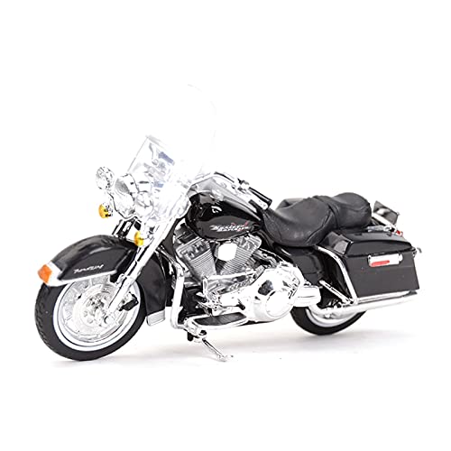 Motorrad in Limitierter Auflage 1︰18 Für 1999 FLHR Road King Modell Spielzeug Dekoration Erwachsene Geschenke Für Kinder Hobby Souvenir(Schwarz) von YCNXEB