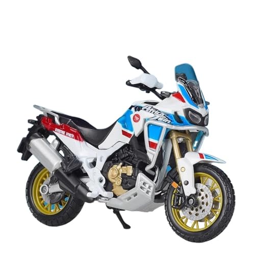 Motorrad in Limitierter Auflage 1:18 Für Honda Africa Twin DCT Legierung Klassische Motorrad Modell Erwachsene Hobby Simulation Sammlung Hobby Souvenir(White) von YCNXEB