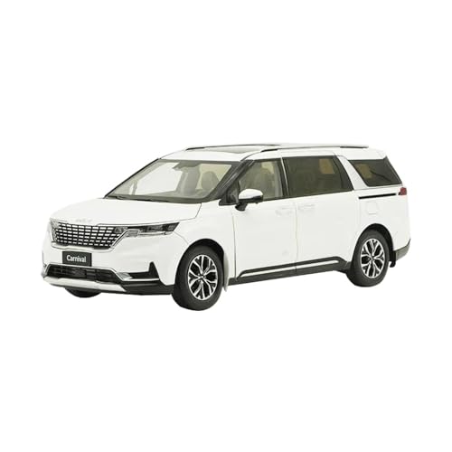 YCNXEB Klassisch Automodell 1:18 Für Kia Carnival Business Vehicle 2022 MPV Legierung Automodell Classic Collection Souvenir für Erwachsene Sammler(White) von YCNXEB