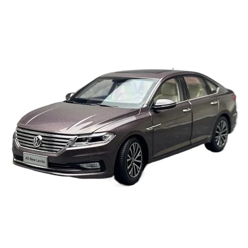 YCNXEB Klassisch Automodell 1:18 Für VW Lavida Plus Legierung Diecast Auto Modell Erwachsene Hobby Klassische Miniatur Sammlung Souvenir für Erwachsene Sammler(Brown) von YCNXEB