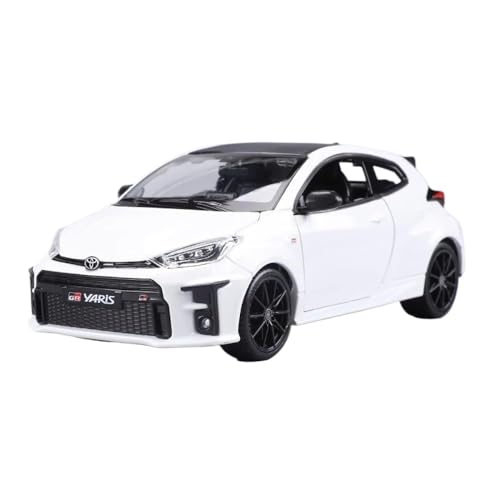YCNXEB Klassisch Automodell 1:24 Für Toyota Gr Yaris Legierung Modell Auto Realistische Klassische Souvenir Souvenir für Erwachsene Sammler(White) von YCNXEB