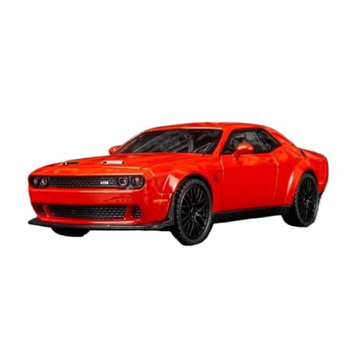 YCNXEB Klassisch Automodell 1:32 Für Dodge Pull Back Mit Sound Und Licht Legierung Automodell Hobby Display Dekorationen Souvenir für Erwachsene Sammler(Red) von YCNXEB