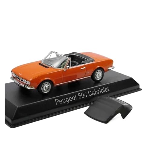 YCNXEB Klassisch Automodell 1:43 Für Peugeot 504 Cabrio 1970 Legierung Cabrio Hobby Sammlung Ornamente Display Souvenir für Erwachsene Sammler von YCNXEB