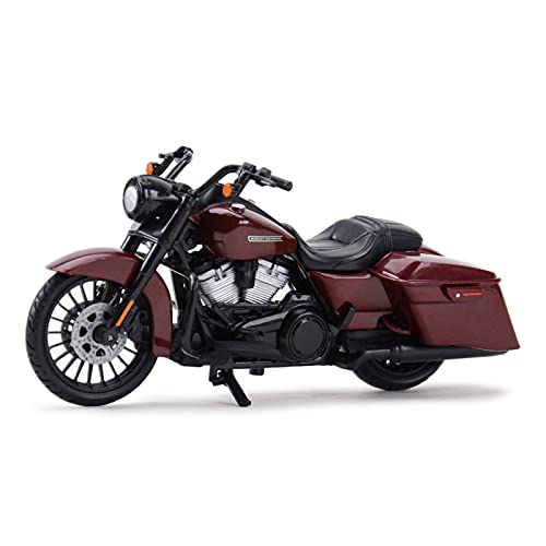 YCNXEB Mini Moto Spielzeug 1 18 Für Road King 2017 Spezielle Druckgussfahrzeuge Sammlerstücke Hobby Motorrad Modell Spielzeug(Rot) von YCNXEB