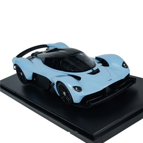 YCNXEB Miniatur Modelle 1/18 Für Aston Martin Valkyrie BLAU 2023 GT915 Sportwagen Harz Auto Modell Spielzeug Auto Kit Geschenk Ornament Nachbildung von YCNXEB