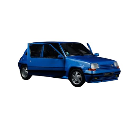 YCNXEB Miniatur Modelle 1/18 Für Renault 5 GT Turbo MK1 MK2 Legierung Auto Modell Metall Spielzeug Auto Kit Geschenk Dekorationen Sammlung Nachbildung(Blau) von YCNXEB