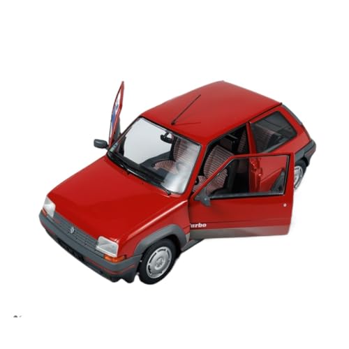 YCNXEB Miniatur Modelle 1/18 Für Renault 5 GT Turbo MK1 MK2 Legierung Auto Modell Metall Spielzeug Auto Kit Geschenk Dekorationen Sammlung Nachbildung(Rot) von YCNXEB