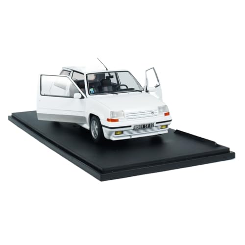 YCNXEB Miniatur Modelle 1/18 Für Renault 5 GT Turbo MK1 MK2 Legierung Auto Modell Metall Spielzeug Auto Kit Geschenk Dekorationen Sammlung Nachbildung(White) von YCNXEB