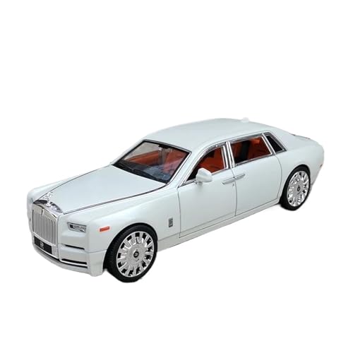 YCNXEB Miniatur Modelle 1/20 Für Rolls Royce Phantom Legierung Auto Diecasts ToyMetal Auto Modell Sammlung Simulation Sound Licht Originalgetreue Nachbildung(White1) von YCNXEB
