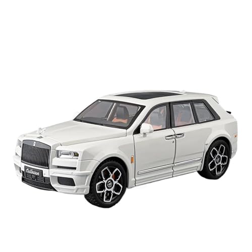 YCNXEB Miniatur Modelle 1/20 Für Rolls Royce SUV Cullinan Mansory Alloy Luxy Car Diecasts Metal Car Model Sound Und Licht Originalgetreue Nachbildung(White) von YCNXEB