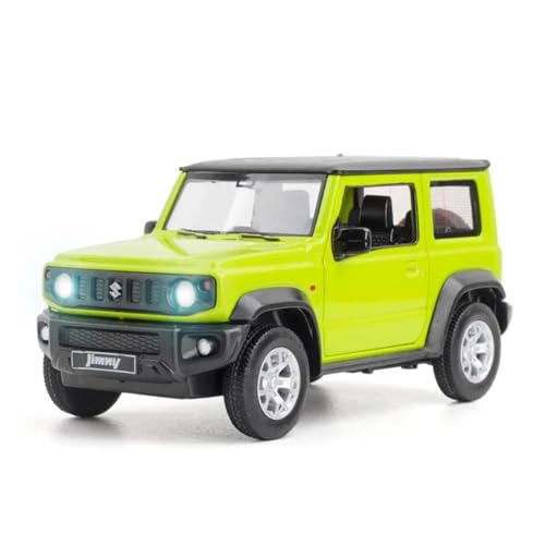 YCNXEB Miniatur Modelle 1/26 Für Suzuki Jimny SUV Auto Spielzeug Legierung Autos Modelle Mit Zurückziehen Geländewagen Hause Dekoration Sammeln Spielzeug Originalgetreue Nachbildung(Grün) von YCNXEB