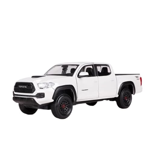 YCNXEB Miniatur Modelle 1/27 Für Toyota Tacoma TRD PRO Pickup Legierung Auto Diecast Metall Spielzeug Off-Road Auto Modell Hohe Simulation Originalgetreue Nachbildung(White) von YCNXEB