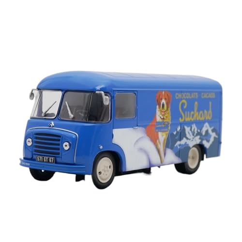 YCNXEB Miniatur Modelle 1/43 Legierungs-Transportfahrzeug-Modellbausatz Für Citroen Typ 23 HLZ HEULIEZ 1958 Van Druckguss-Spielzeugauto Nachbildung von YCNXEB