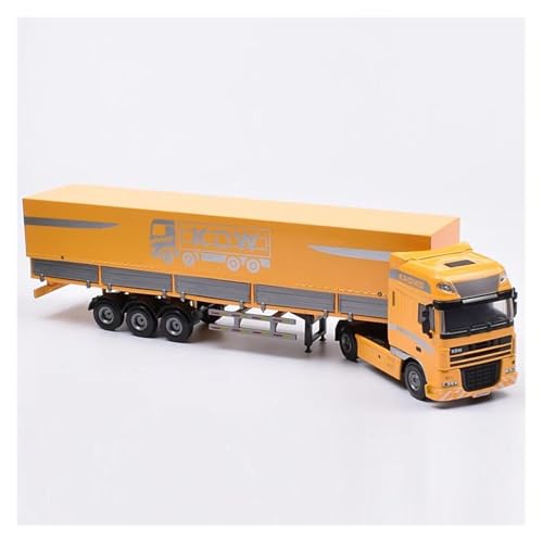 YCNXEB Miniatur Modelle 1/50 Für Diecast Container TruckAlloy Metall Engineering Tieflader Transport LKW Fahrzeug Auflieger Auto Modell Spielzeug Originalgetreue Nachbildung von YCNXEB