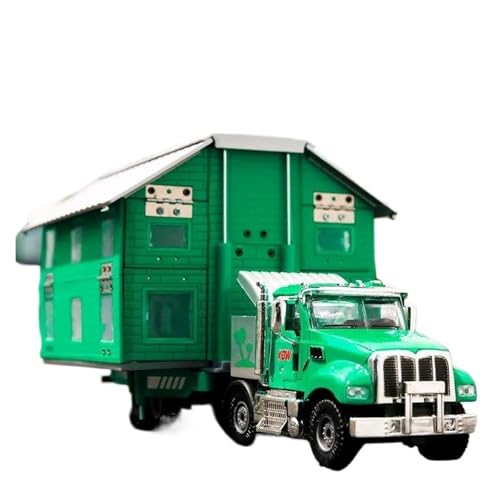 YCNXEB Miniatur Modelle 1/50 Für Legierung Luxus RV Freizeitfahrzeug Metall Camper Van Wohnmobil Doppeldecker Touring Reise Auto Modell Spielzeug Originalgetreue Nachbildung(Grün) von YCNXEB