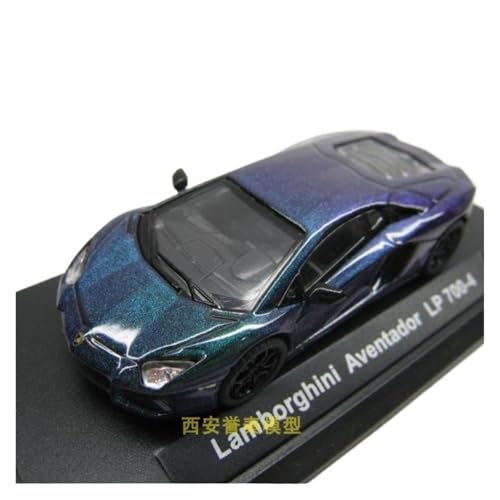 YCNXEB Miniatur Modelle 1/64 Für Lamborghini LP700-4 Evontado Legierung Automodelle Sammlerstück Fertigprodukt Nachbildung(Blau) von YCNXEB